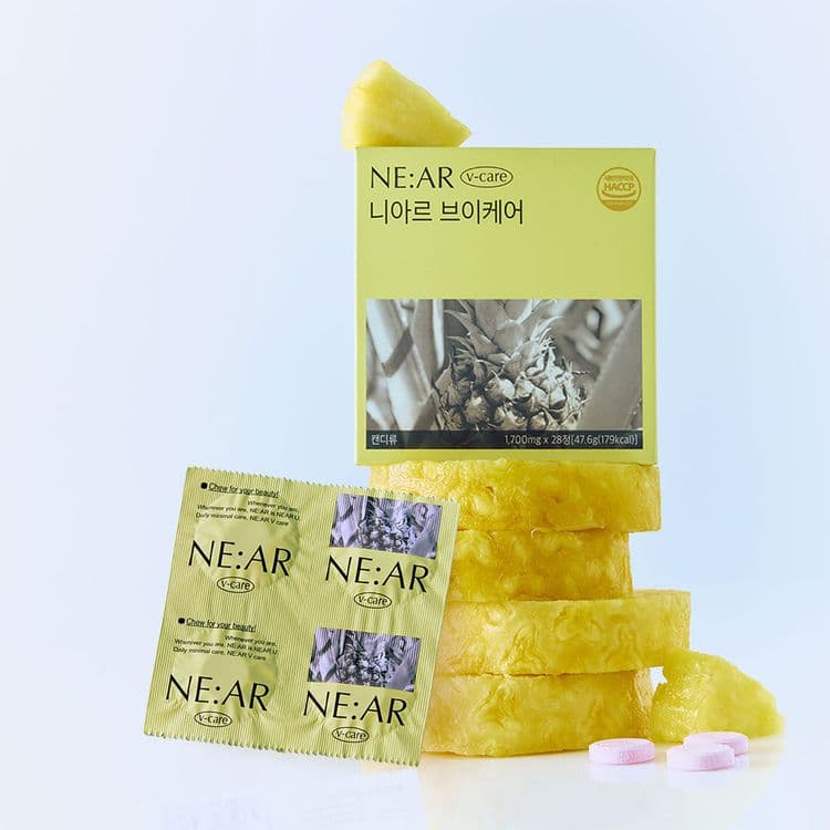 Near V-line Chews Pineapple Flavor